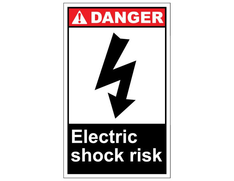 ANSI Danger Electric Shock Risk