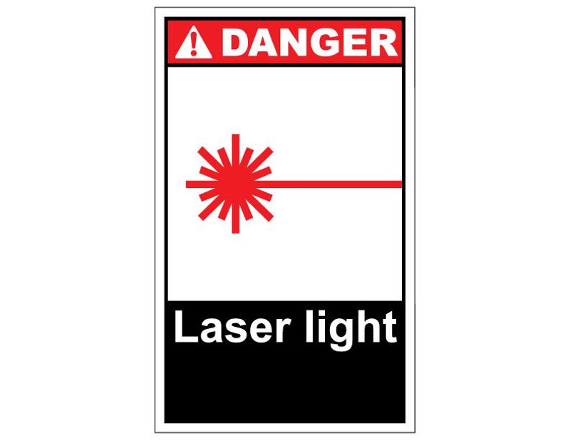 ANSI Danger Laser Light