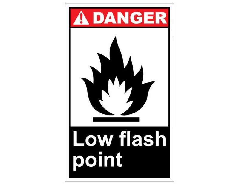 ANSI Danger Low Flash Point