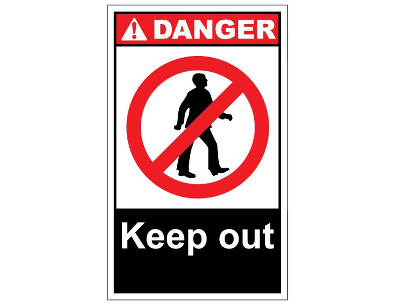 ANSI Danger Keep Out