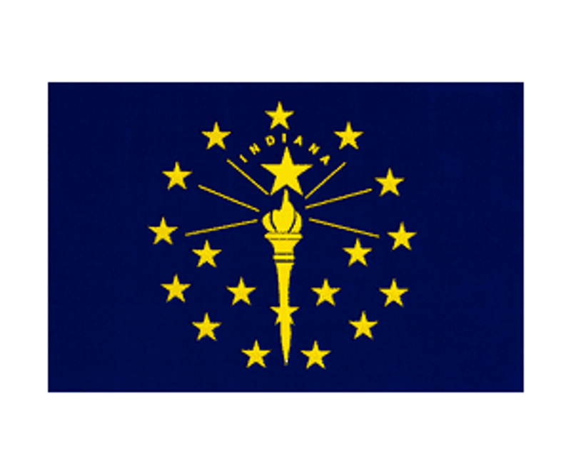 Indiana State Flag Decal