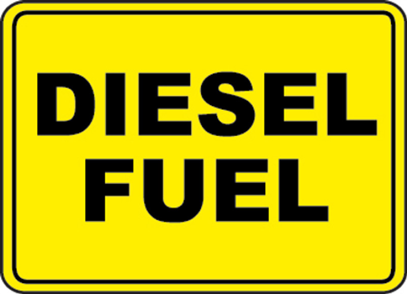 Diesel Fuel Sticker