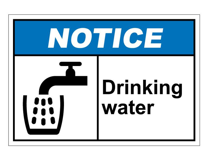 ANSI Notice Drinking Water
