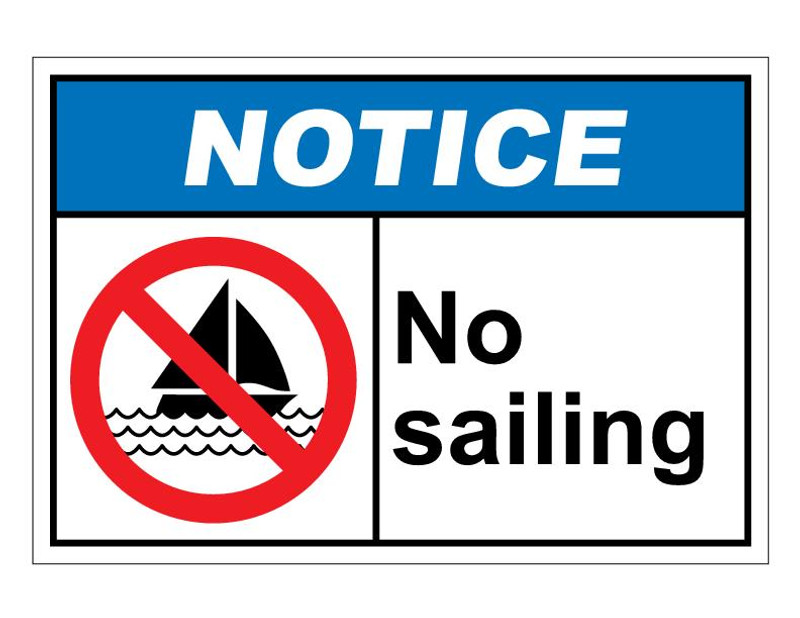 ANSI Notice No Sailing