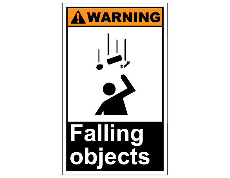 ANSI Warning Falling Objects