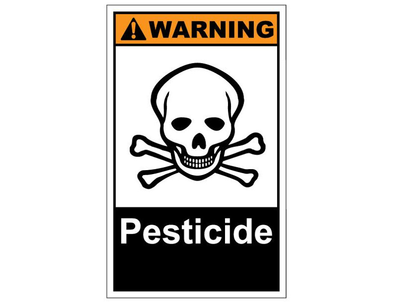 ANSI Warning Pesticide