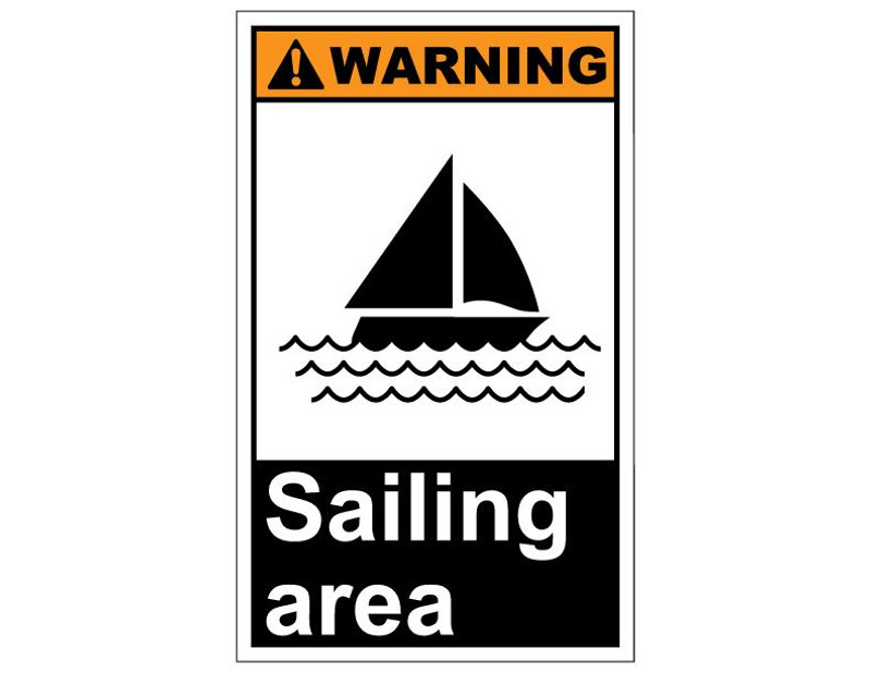 ANSI Warning Sailing Area