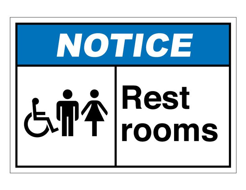 ANSI Notice Rest Rooms