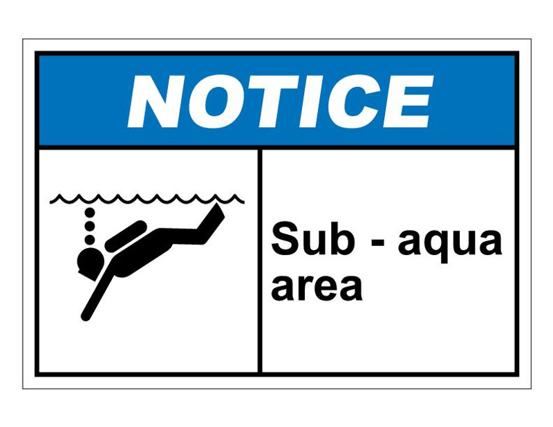 ANSI Notice Sub-Aqua Area