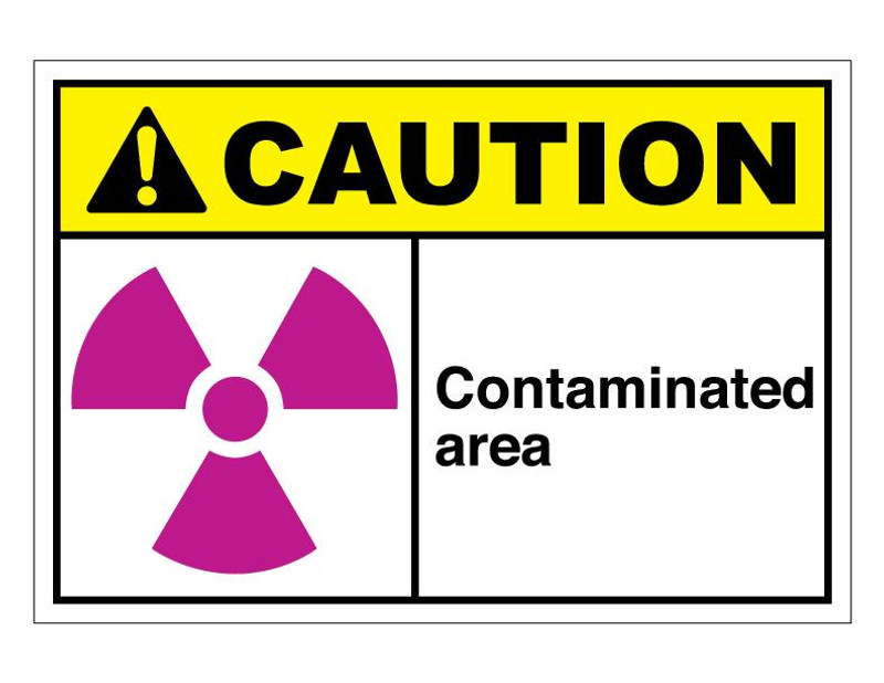 ANSI Caution Contaminated Area