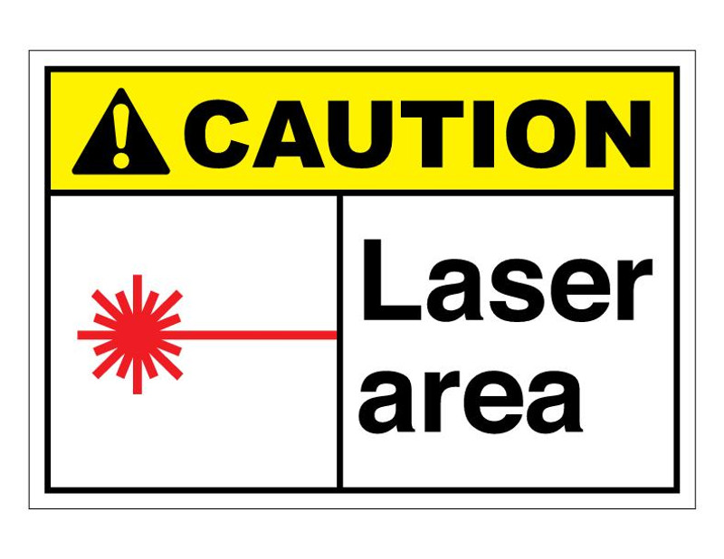 ANSI Caution Laser Area