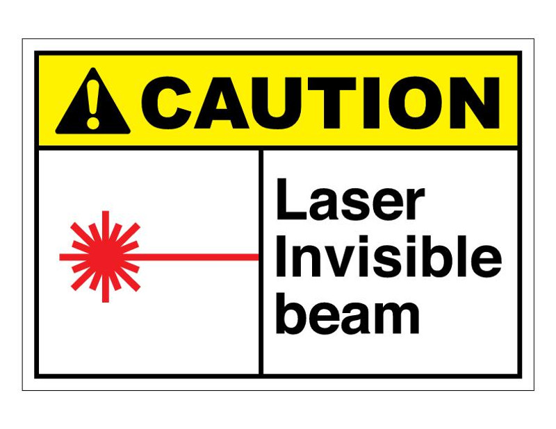 ANSI Caution Laser Invisible Beam