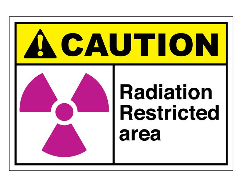 ANSI Caution Radiation Restricted Area