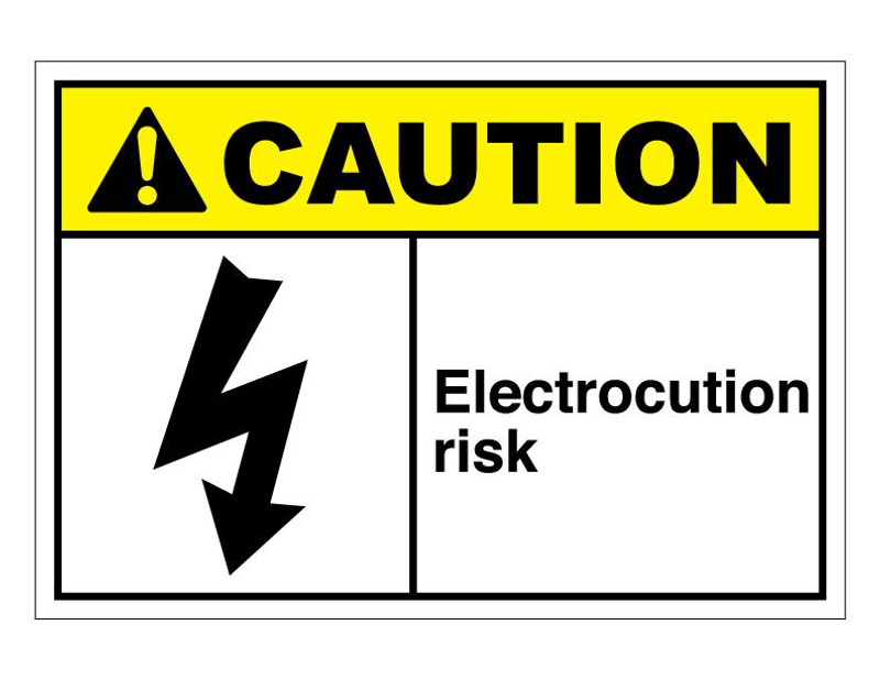 ANSI Caution Electrocution Risk