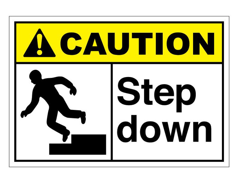 ANSI Caution Step Down