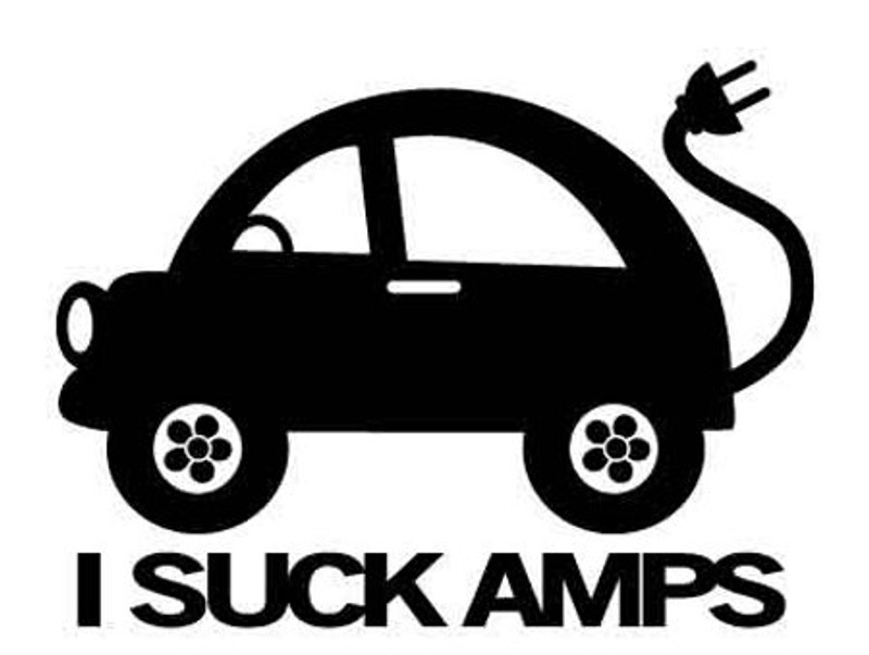 I Suck Amps Decal