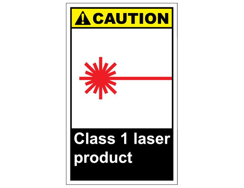 ANSI Caution Class 1 Laser Product