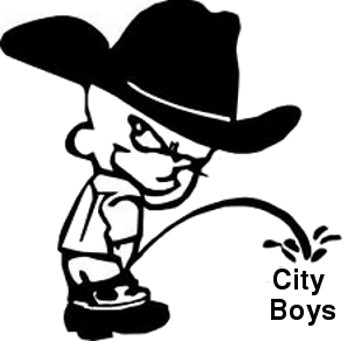 decals Calvin piss on