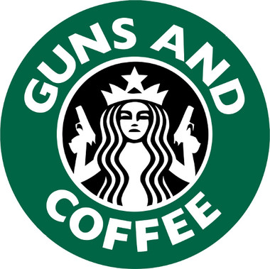 Coffee Guns /& Jiu Jitsu Decal Sticker 4X6