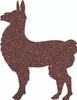 Colorful Acrylic Llama Cutout, Craft Shape, Glitter