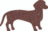 Acrylic Colorful Weenie Dog Shape, Custom Cutout