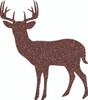 Deer Buck Acrylic Shape, Glitter Deer Acrylic Cutout