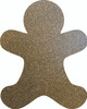 Gingerbread Man Acrylic Craft Blank, Laser Cut Christmas Shape