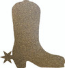 Cowboy Boot with Star Acrylic Craft Shape, Unfinished Craft DIY