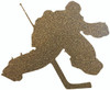 Hockey Goalie Sports Acrylic Blank, Clear Acrylic Hockey Shape