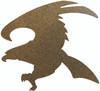Hawk Mascot Acrylic Cutout, Blank Craft Door Hanger Shape