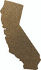 California State Acrylic Shape, Glitter Acrylic Blank Craft, Decorative