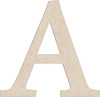 Wooden Greek Letter Cutout, Unfinished Wood Greek Font, MDF