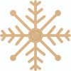 Christmas Snowflake Acrylic Cutout, Glitter Snowflake Shape
