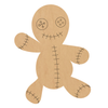 Wooden Doll Cutout, Unfinished Halloween MDF Craft