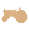 Wood Farm Tractor Shape, Unfinished Tractor Craft Cutout