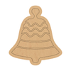 Christmas Bell Shape, Unfinished Holiday Bell Craft Cutout