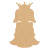 Kid Girl Princess Shape, Unfinished Christmas Princess Cutout