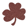 3 Leaf Clover Acrylic Shape, Glitter Clover Cutout