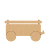 Tractor Trailer Wood Shape, Wooden MDF Trailer Cutout