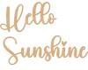 Cursive Scroll Script font wood letters summer Hello Sunshine