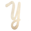 unfinished wood letter initial marvelous font Y