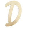 unfinished wood letter initial marvelous font D