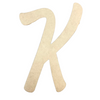 unfinished wood letter initial marvelous font K