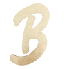 unfinished wood letter initial marvelous font B