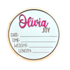 customizable baby birth announcement sign