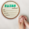 Green Adventure Mickey Mouse Baby Announcement Stats sign for hospital door newborn photos