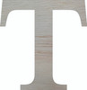 Unfinished wood letter Times New Roman Font T