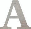 Unfinished wood letter Times New Roman Font A