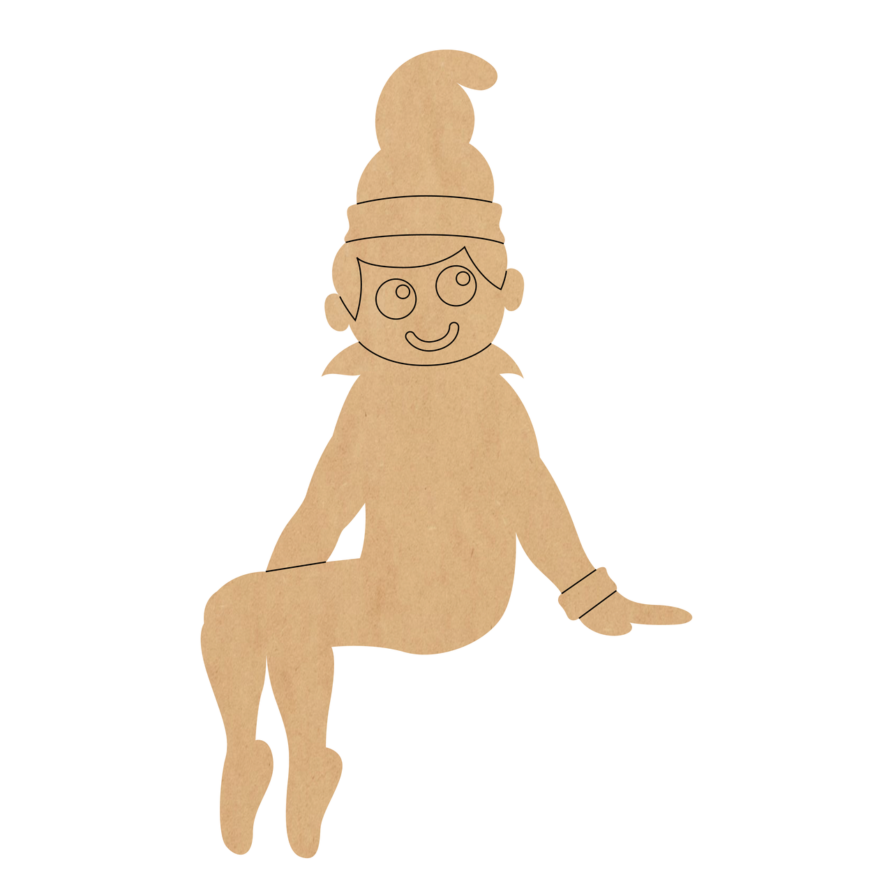 Elf On The Shelf Cutout Christmas Kids Elf Shape Awesome Life Craft