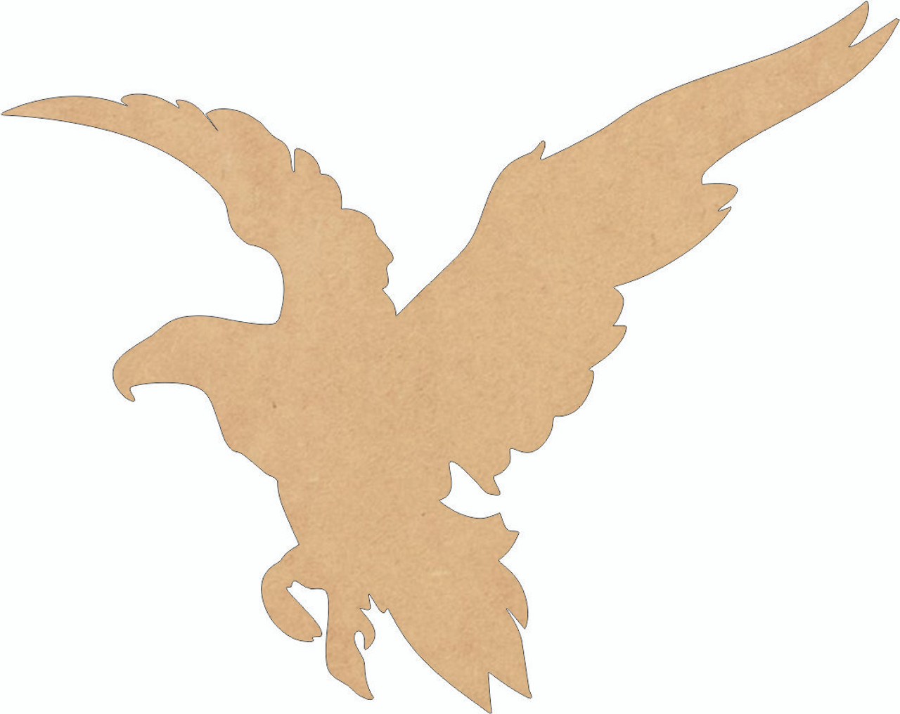 Laser Cut Out Wood Eagle Wood Shape Unfinished Laser Wood Bird Eagle  America